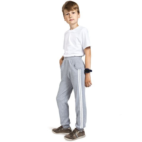 Pants with Stripes Gray
