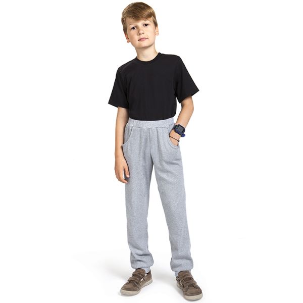 Pants with cuffs, gray
