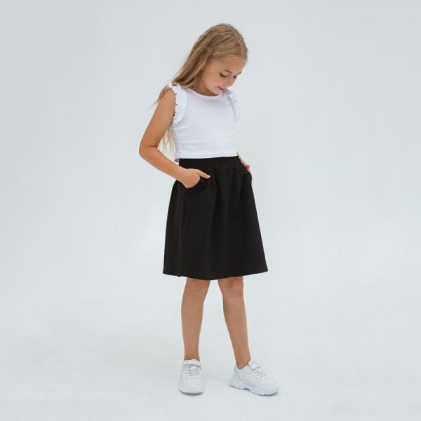 Skirt for girls with pockets